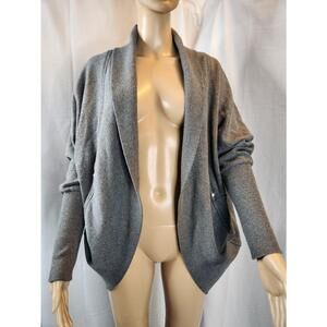Women's Alfred Sung Gray M Cardigan Sweater